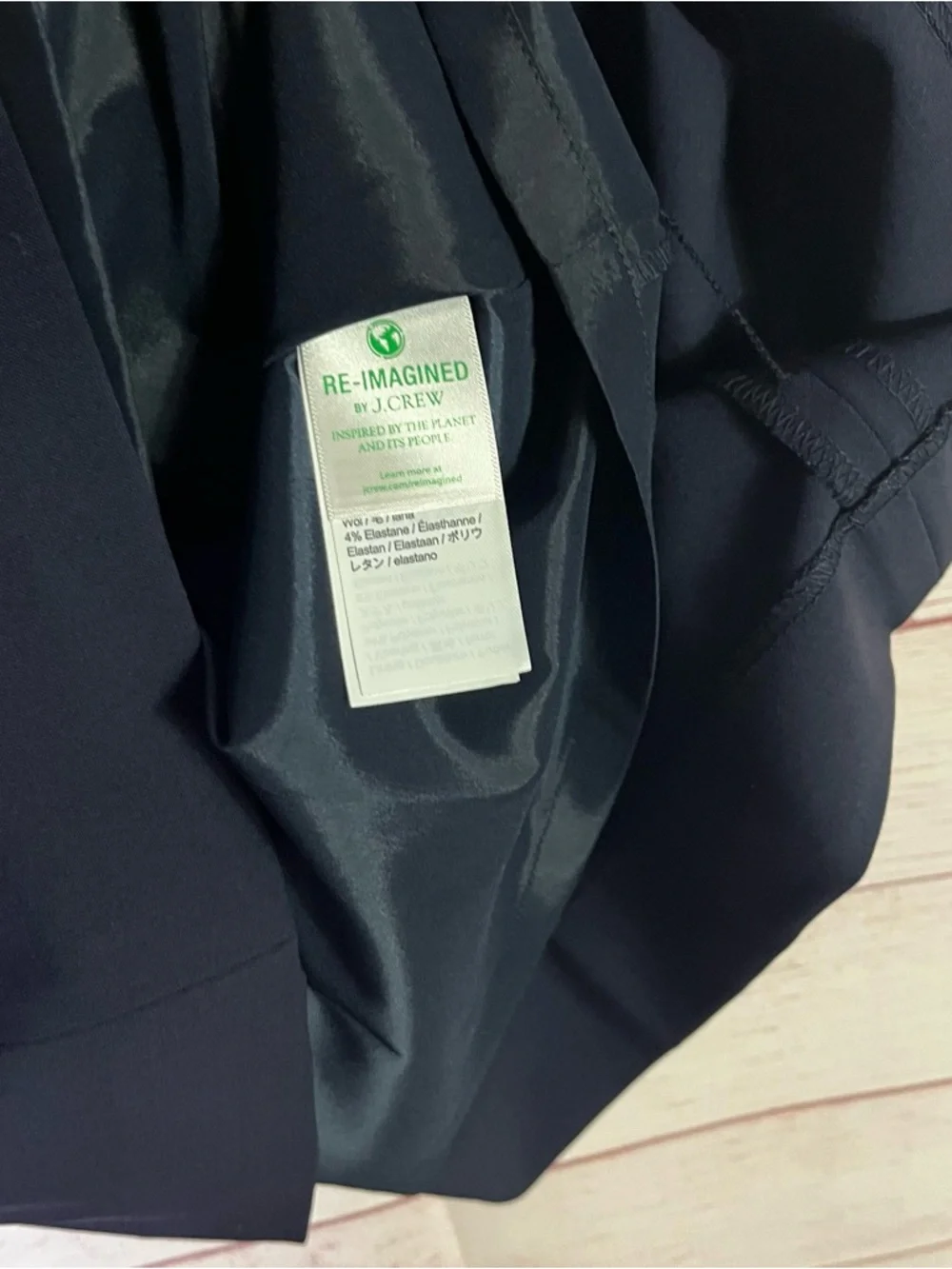 J.Crew‎ Navy Blue Italian Stretch Wool by TOLLEGNO 1900 Dress Size 00